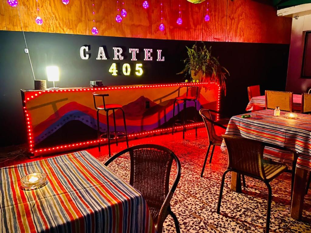 Posezení v ubytování Hostel Cartel 405