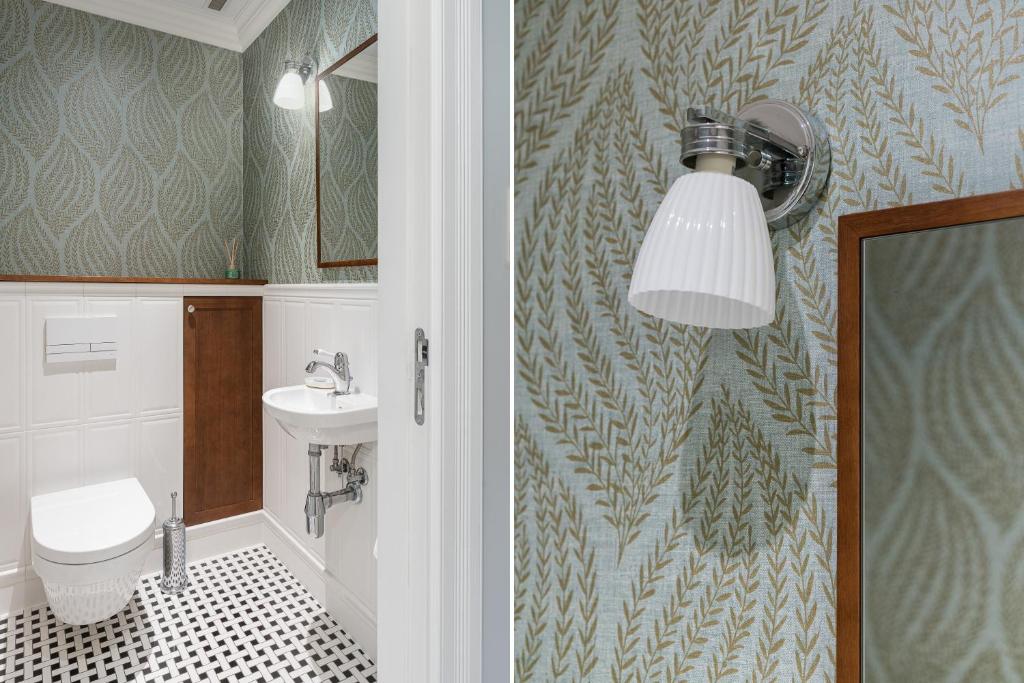 Kúpeľňa v ubytovaní Sanhaus Apartments - FANTAZJA - Apartament z dwoma balkonami - 100 m2