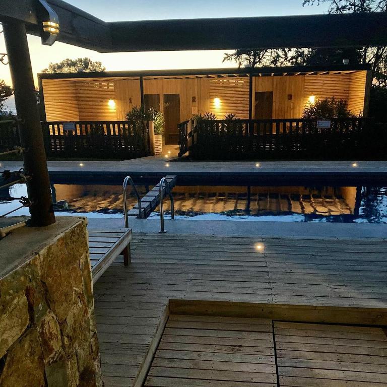 Balkon atau teras di Pichilemu Domos