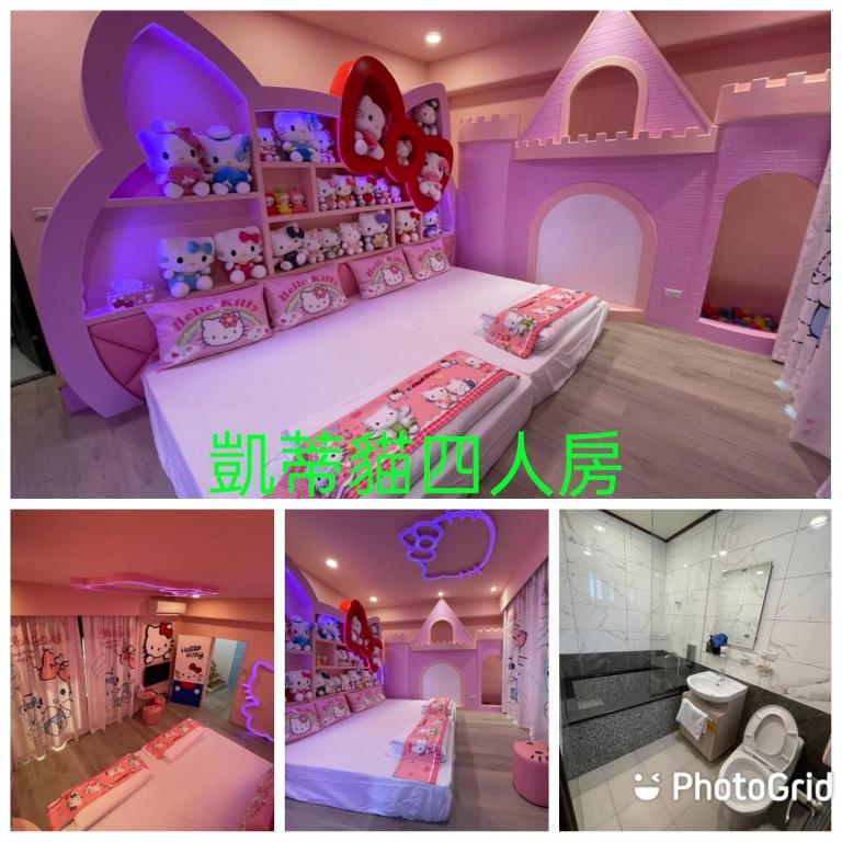 Postel nebo postele na pokoji v ubytování Kids Fun B&B