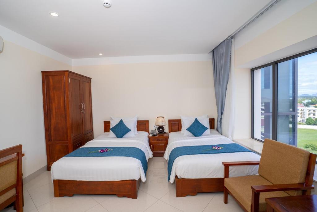 Phòng Deluxe 2 Giường Đơn Nhìn Ra Biển