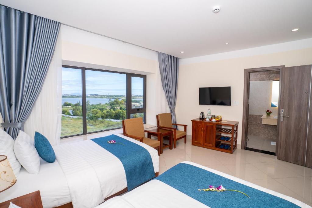 Phòng Deluxe 2 Giường Đơn Nhìn Ra Biển