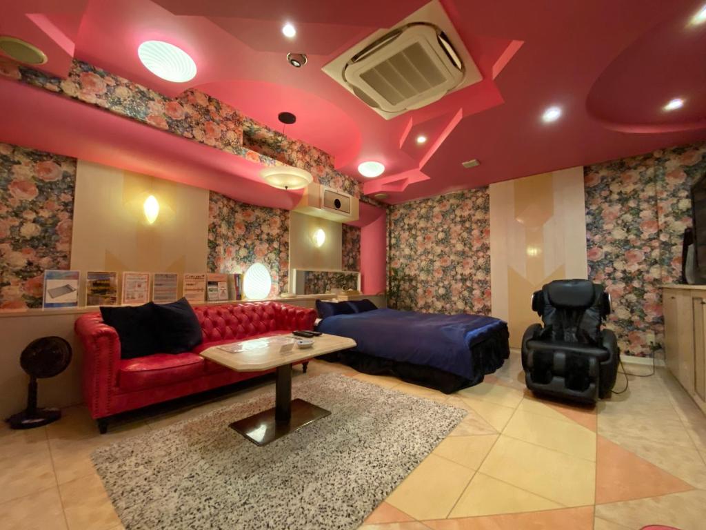 Posezení v ubytování Hotel Charbon (Adult Only)