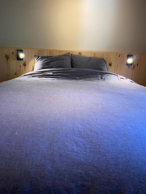 Postel nebo postele na pokoji v ubytování Chalet103 in La Boverie