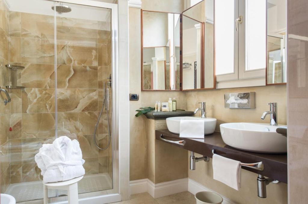 Koupelna v ubytování Hotel Silla