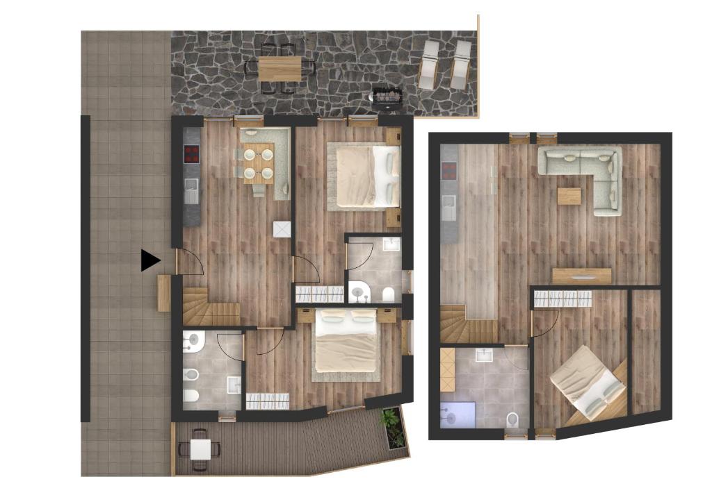 Apartments La Rives - バルコニー付きアパートメント