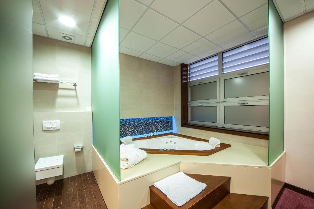 Koupelna v ubytování Hotel Terminus