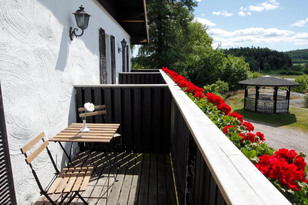 Balkón nebo terasa v ubytování Rasta Håby