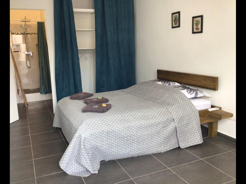 Postel nebo postele na pokoji v ubytování Charmant pied-à-terre coeur de ville