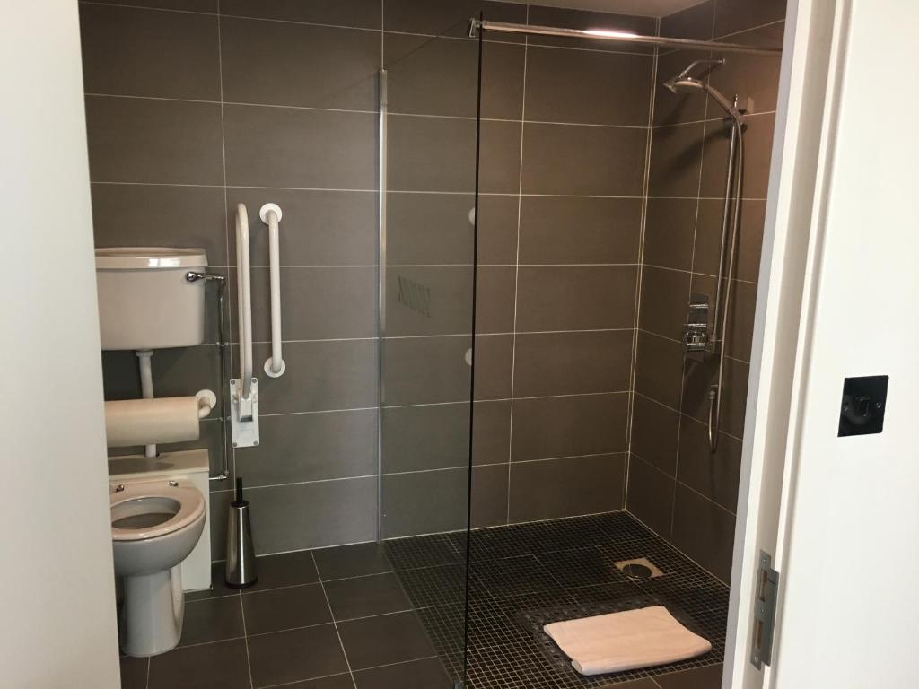 Koupelna v ubytování Hotel Xanadu