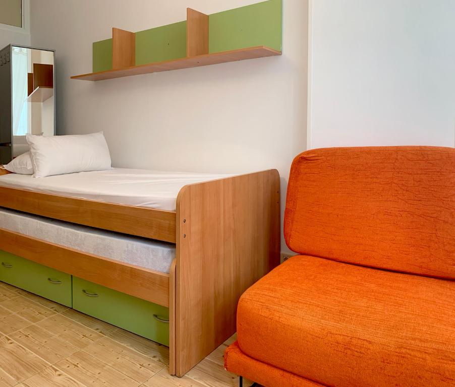 Postel nebo postele na pokoji v ubytování Beach Apartment