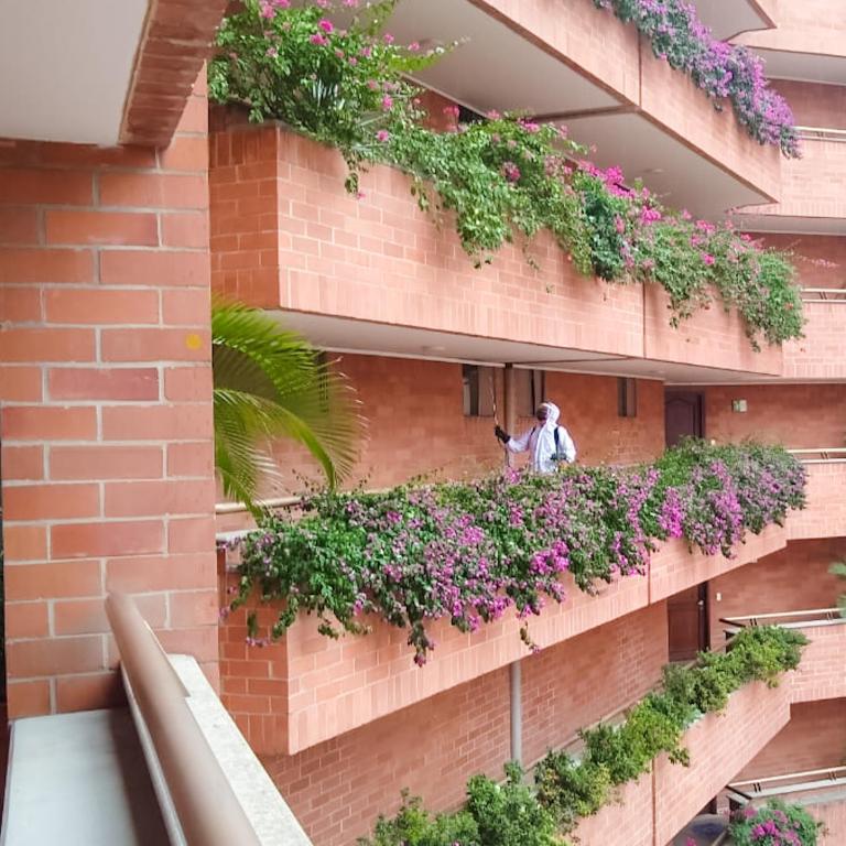 Balkón nebo terasa v ubytování Portal del Rodeo ApartaHotel