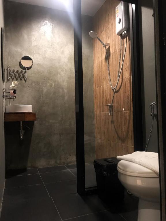 Koupelna v ubytování La Malila Hostel