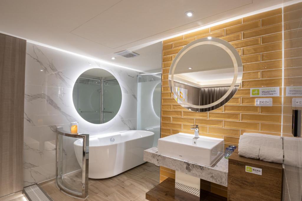 Koupelna v ubytování 168 Motel-Zhongli