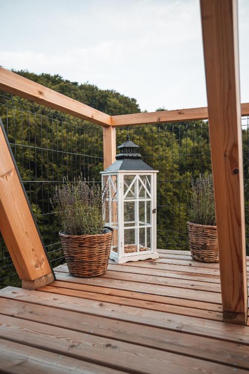 Balkón nebo terasa v ubytování Nesting Resort - Homestead SONČNI RAJ
