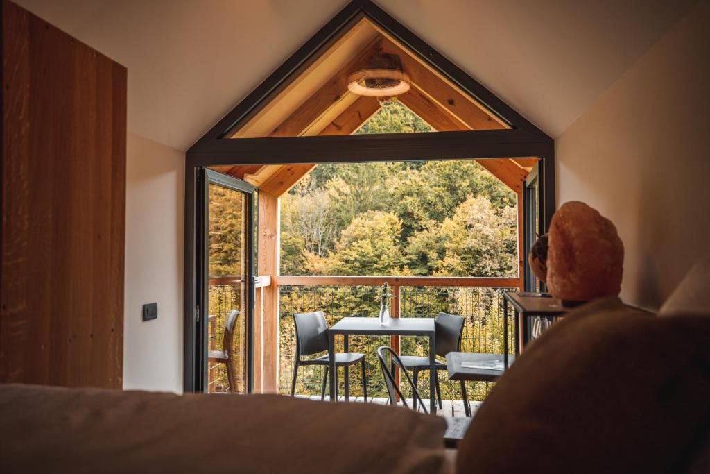 Balkón nebo terasa v ubytování Nesting Resort - Homestead SONČNI RAJ