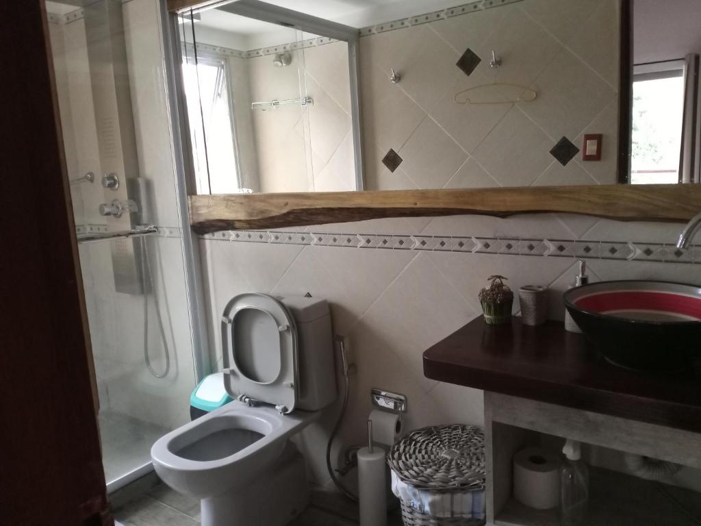 Koupelna v ubytování Posada La Serena