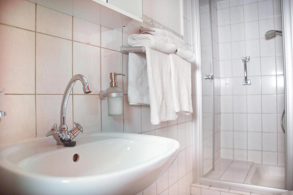 Koupelna v ubytování Haus Oberscholtes
