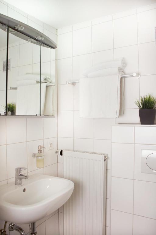 Koupelna v ubytování Haus Oberscholtes