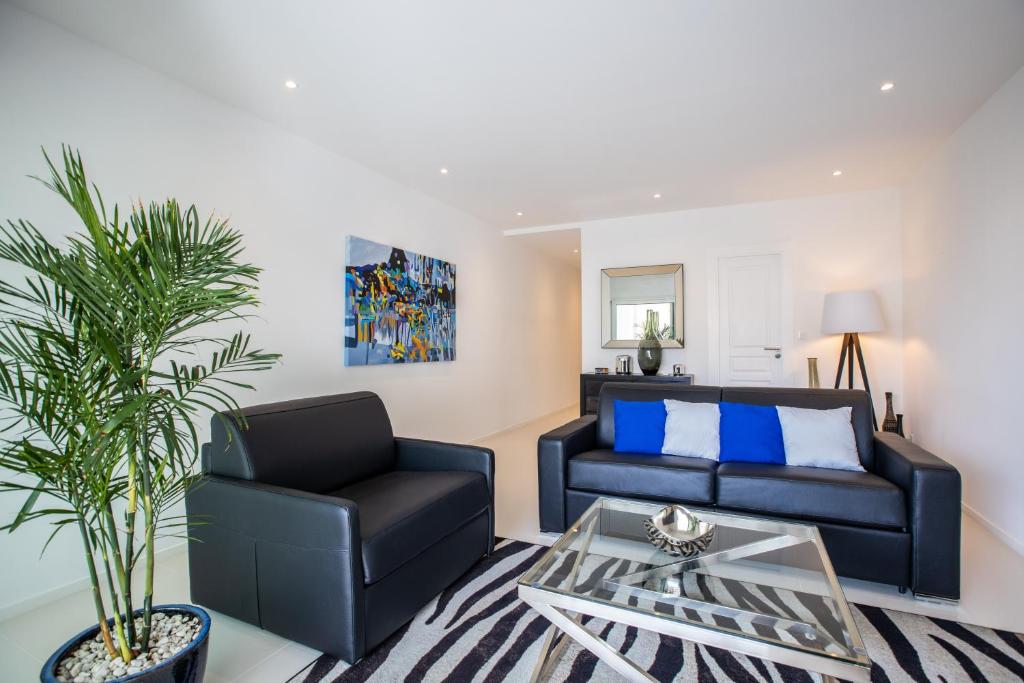 Posezení v ubytování St Martin Nettlé Bay Lovely appartment