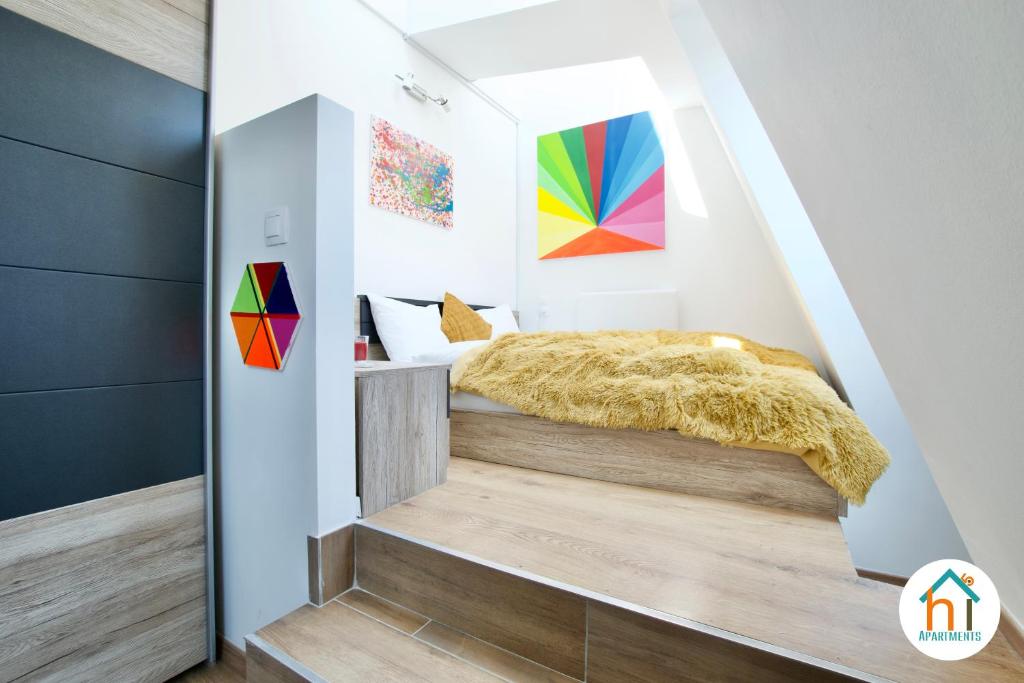 Posteľ alebo postele v izbe v ubytovaní Premium Apartment by Hi5 - Penthouse studio + rooftop