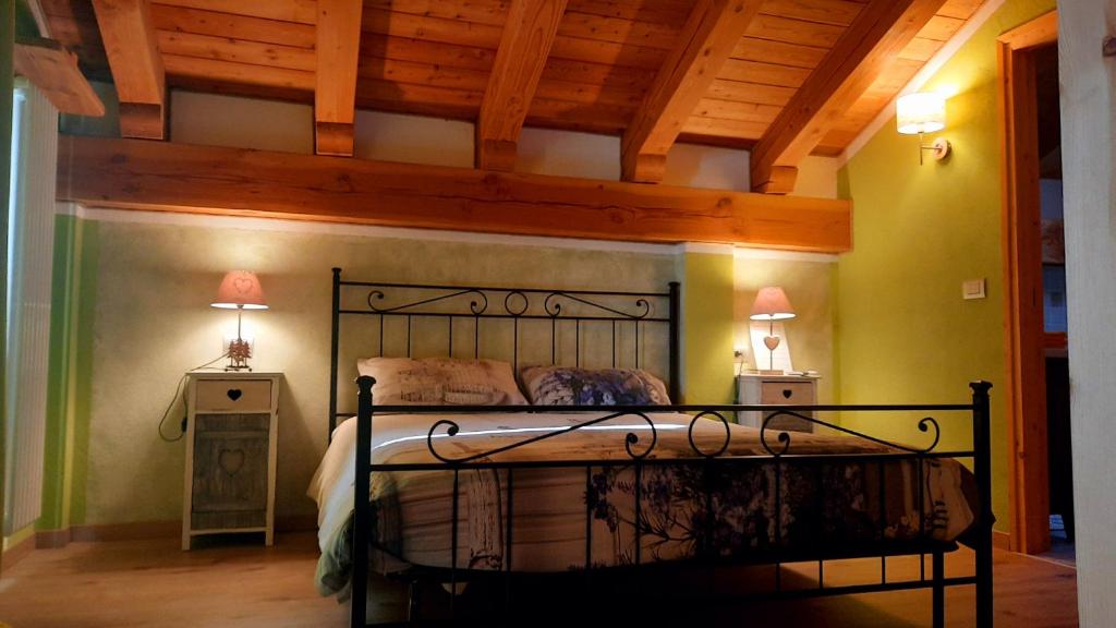 Postel nebo postele na pokoji v ubytování La locanda del Mulino