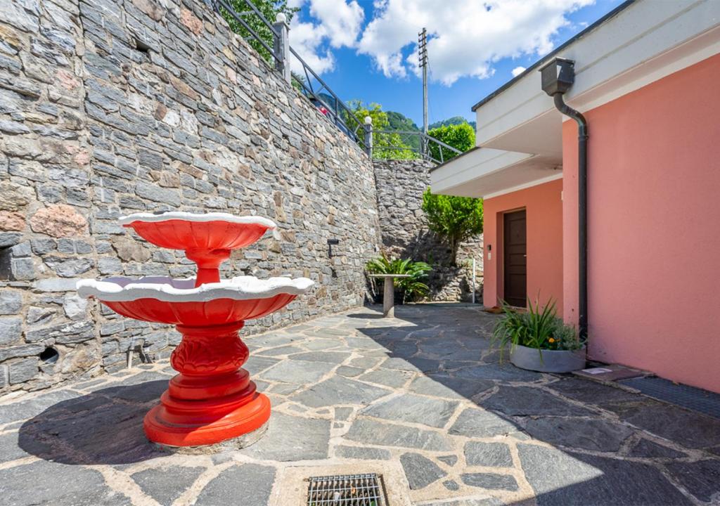 O edifício onde o apartamento está situado