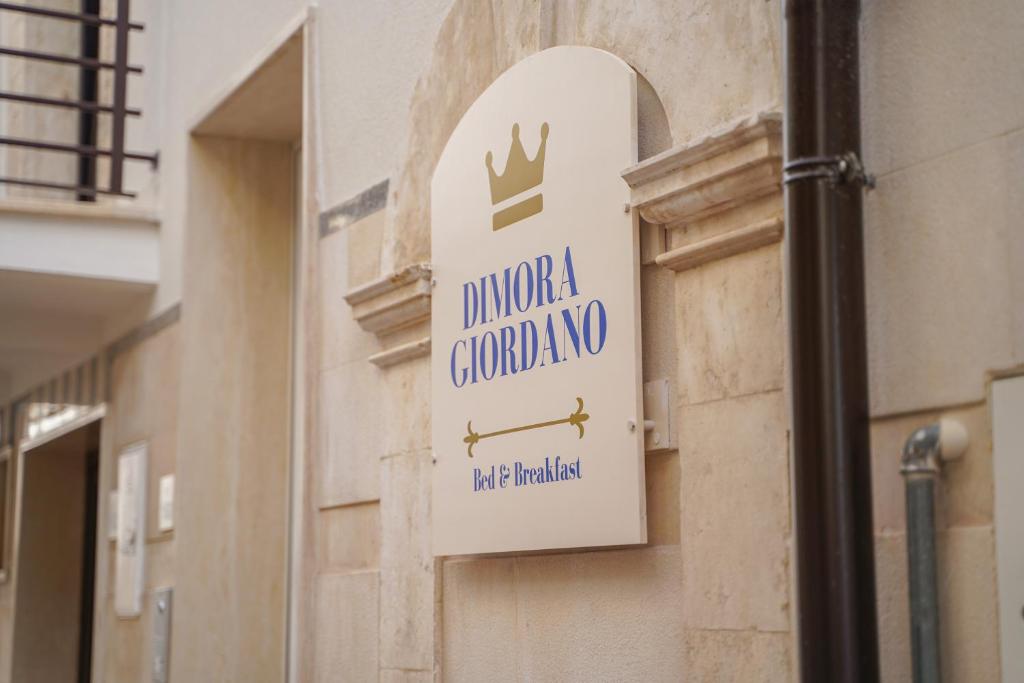 Certifikát, hodnocení, plakát nebo jiný dokument vystavený v ubytování Dimora Giordano