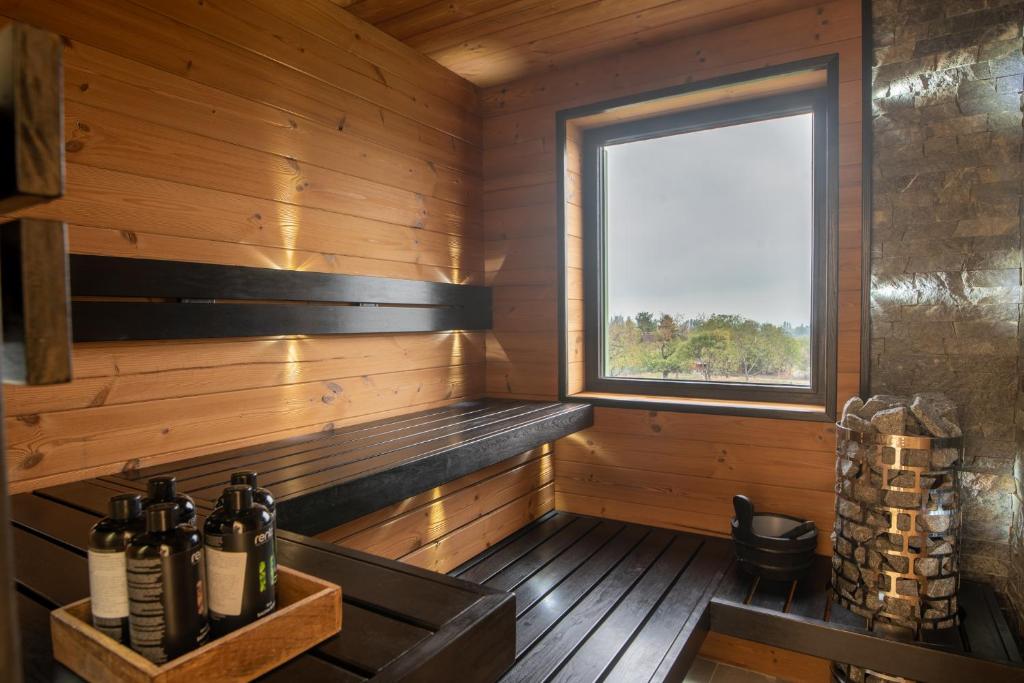 Kuchyň nebo kuchyňský kout v ubytování Lovassy Lodge Vendégház