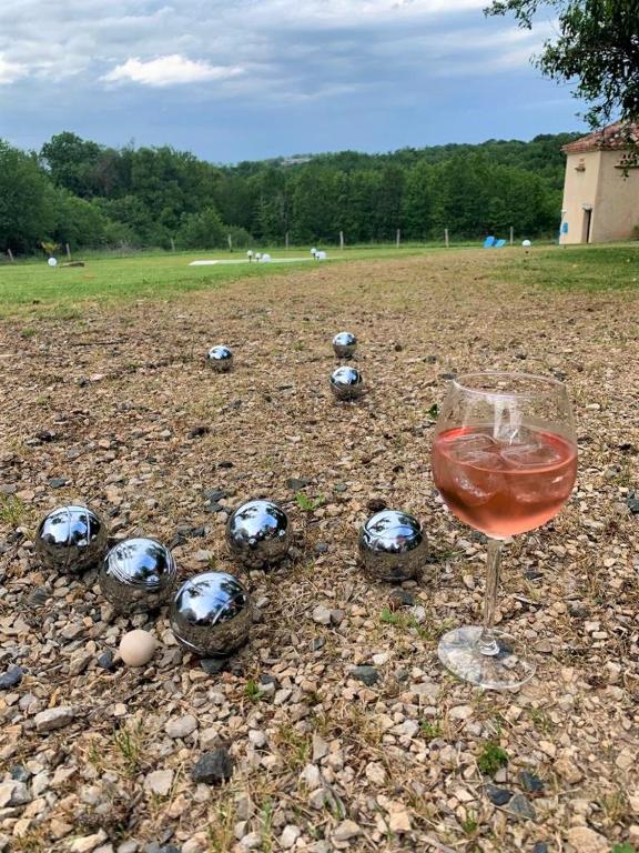 Nápoje v ubytování Domaine du Conte Bleu