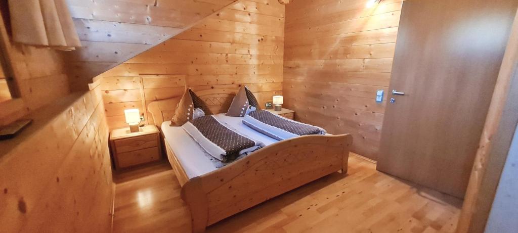 Postel nebo postele na pokoji v ubytování Appartement Gugganig