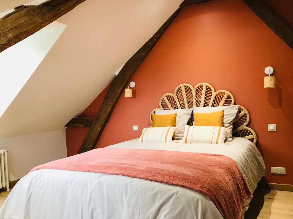 Krevet ili kreveti u jedinici u objektu Les Chambres de La Varenne