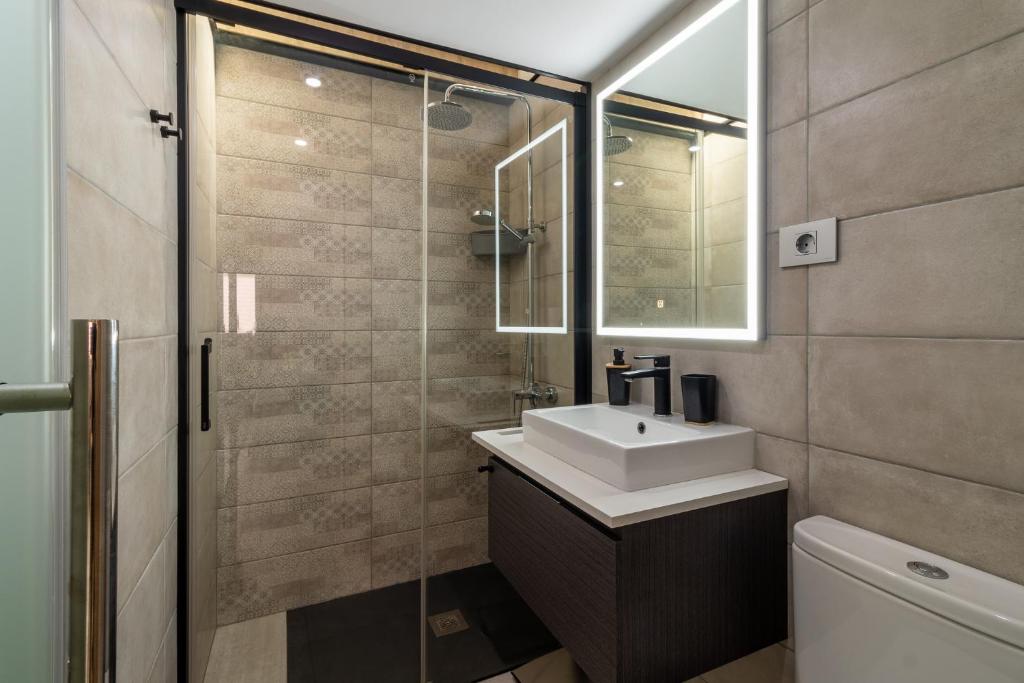 A bathroom at CASA ADA