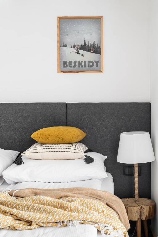 Postel nebo postele na pokoji v ubytování Villa Górska Ski & Bike