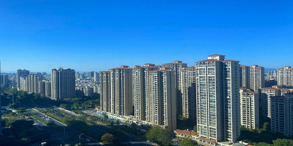 Nespecifikovaný výhled na destinaci Zhangzhou nebo výhled na město při pohledu z hotelu