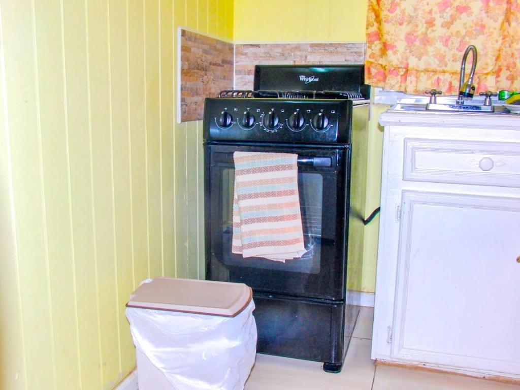 Kuchyň nebo kuchyňský kout v ubytování Amazon Villas