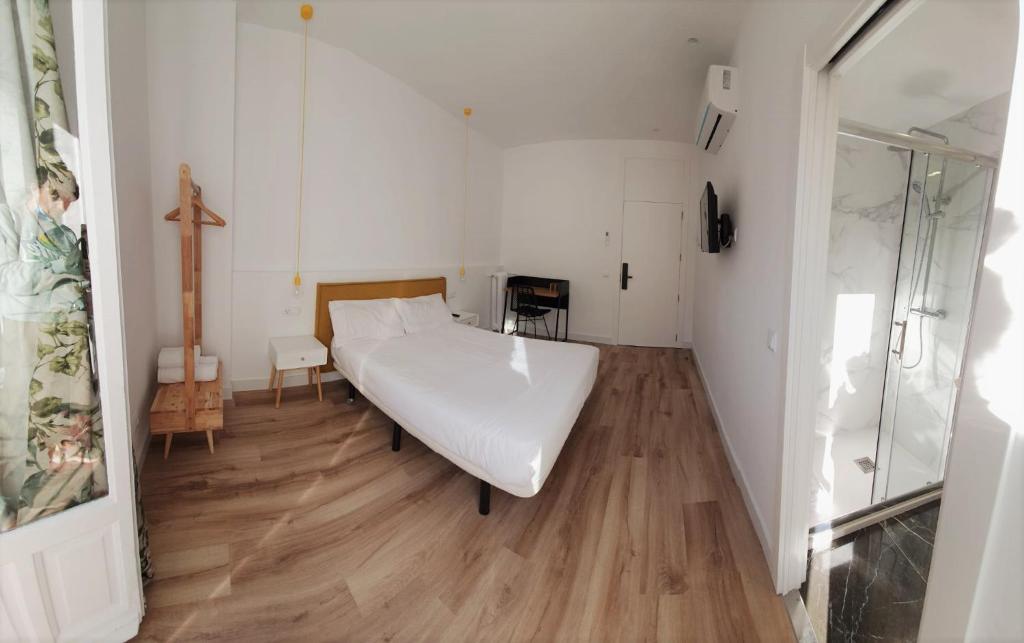 Hostal Manuela by gaiarooms的电视和/或娱乐中心