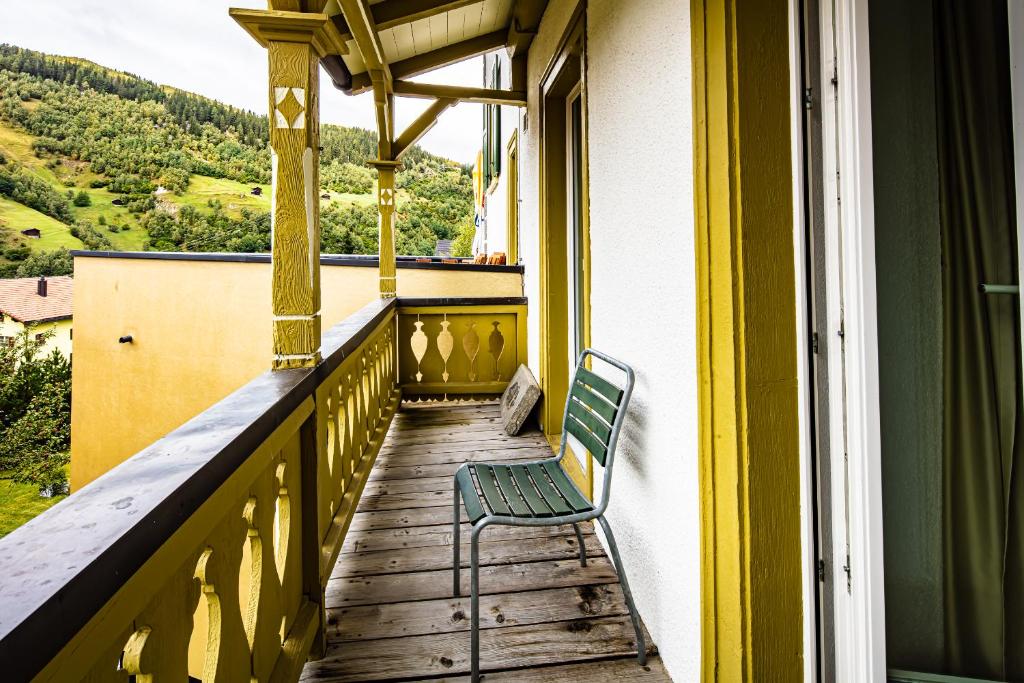 Balkón nebo terasa v ubytování Hotel Vallatscha