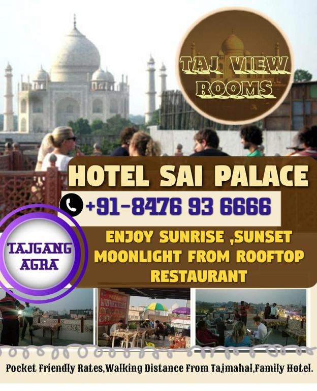 Certifikát, hodnocení, plakát nebo jiný dokument vystavený v ubytování Hotel Sai Palace Walking Distance From Taj Mahal--View of Taj Mahal