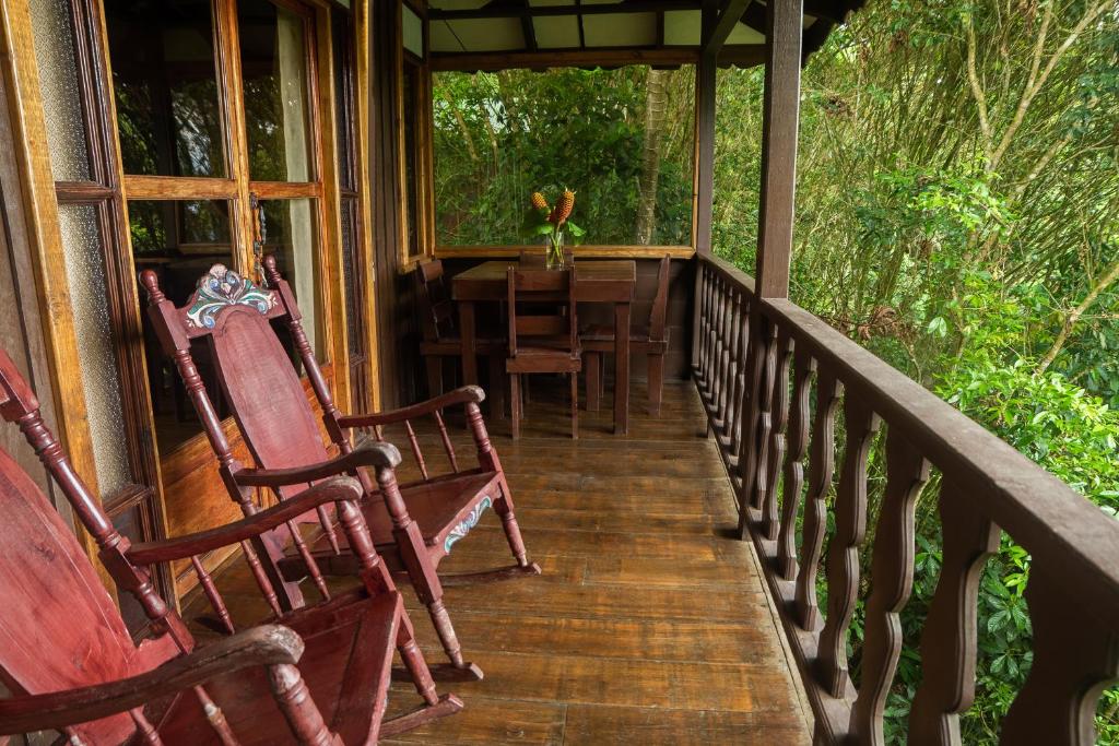Balkón nebo terasa v ubytování Cabañas el Bosque