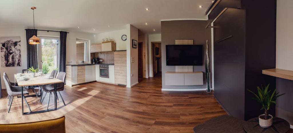 Kuchyň nebo kuchyňský kout v ubytování Aberle Apartments