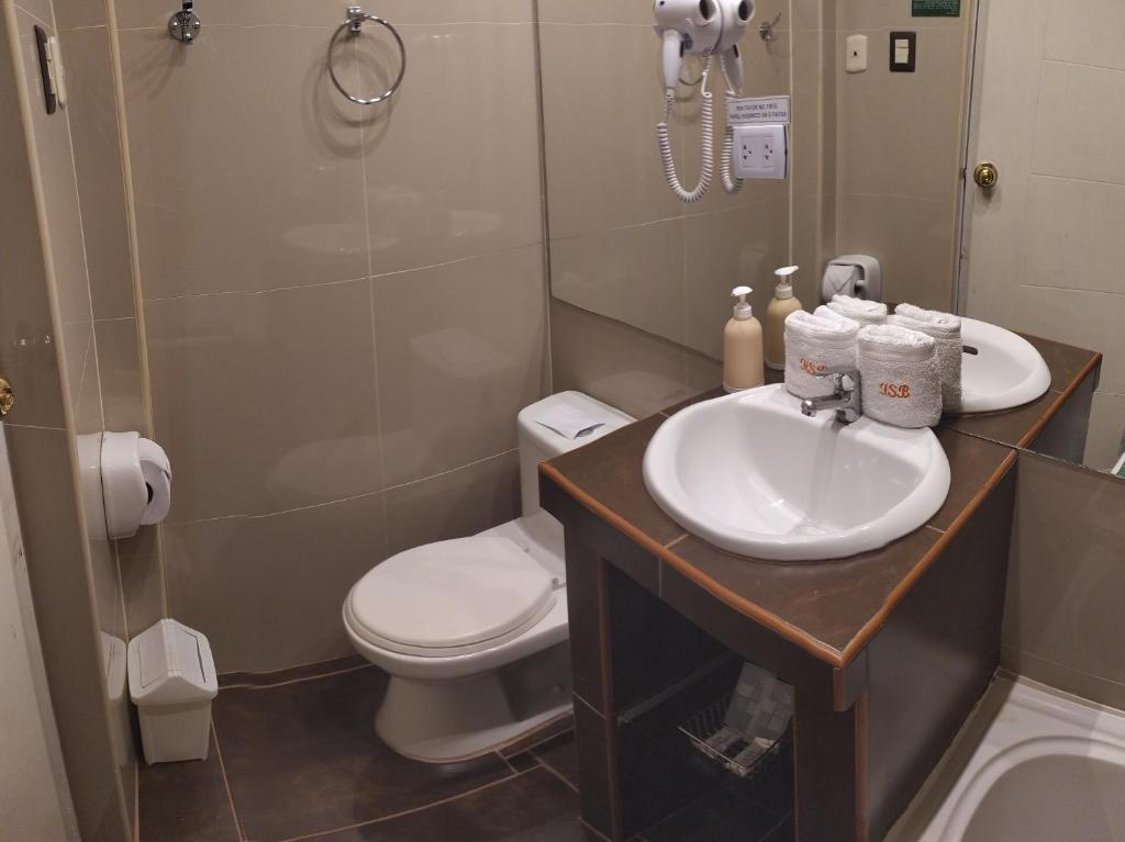 Koupelna v ubytování HOTEL AMTALLPA San Blas Inn