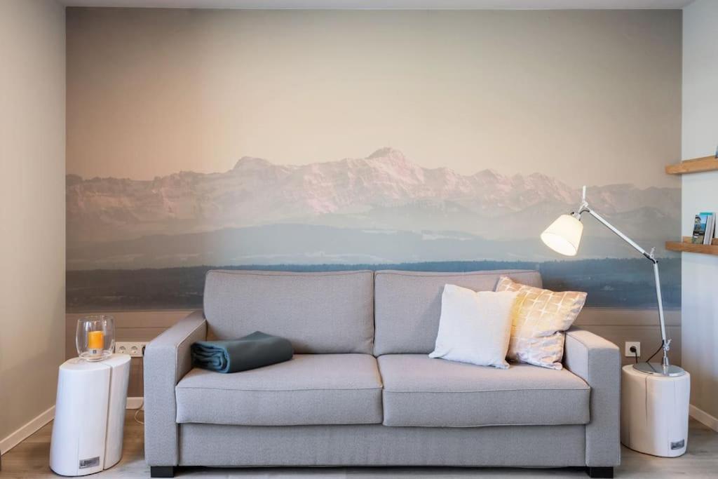 Posezení v ubytování City-Appartment schick, Einzelgarage inkl