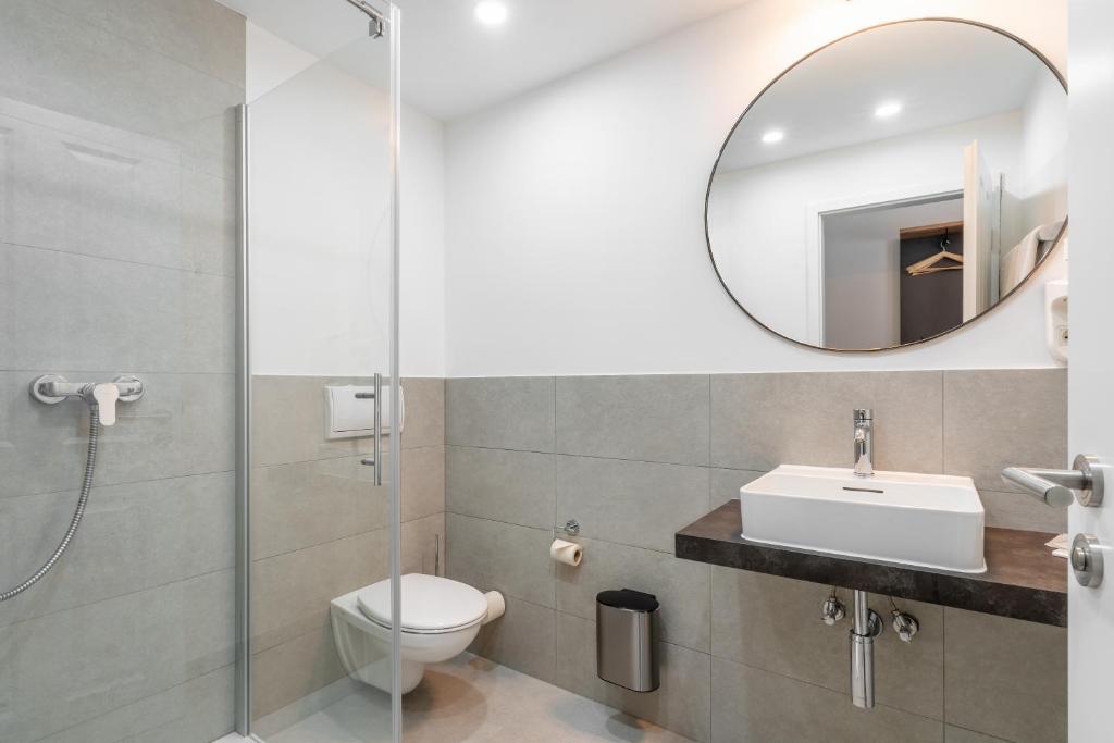 Koupelna v ubytování Hotel Bad Minden