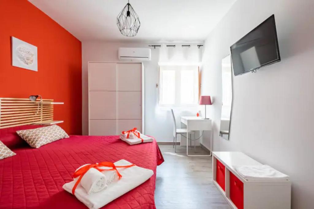 Postel nebo postele na pokoji v ubytování B&B Home Visit