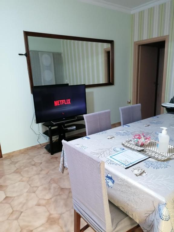TV a/nebo společenská místnost v ubytování Iliahtida