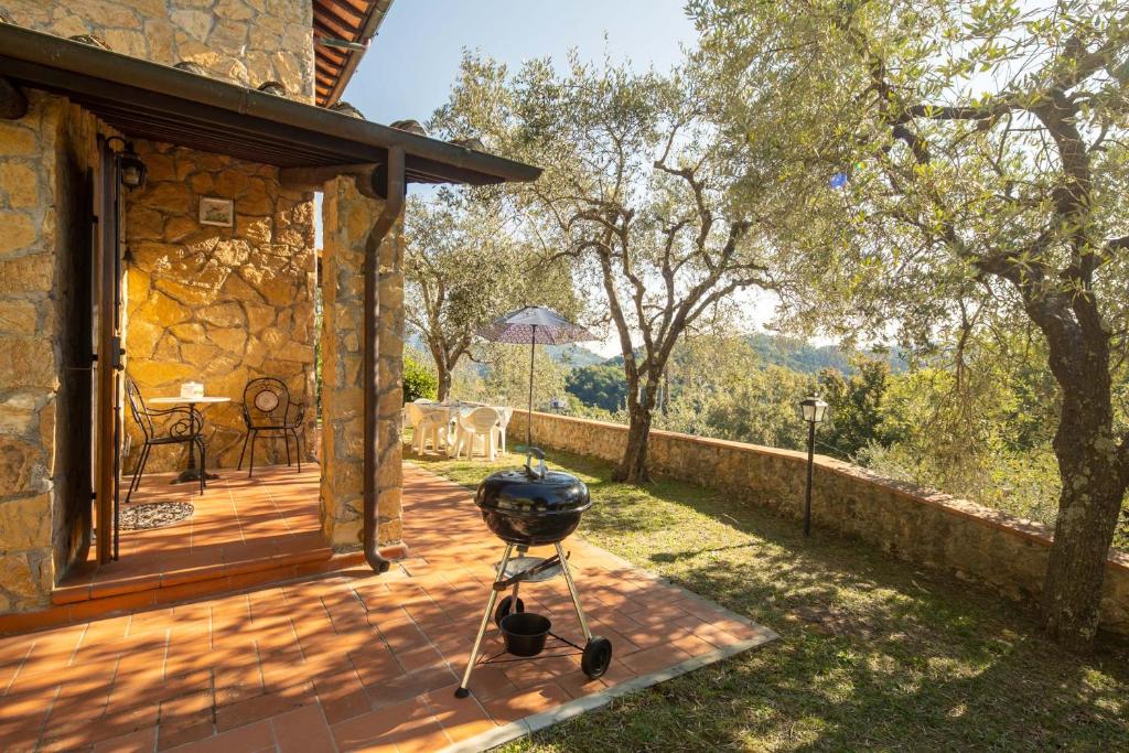 A garden outside Casale Quadrifoglio by Mmega