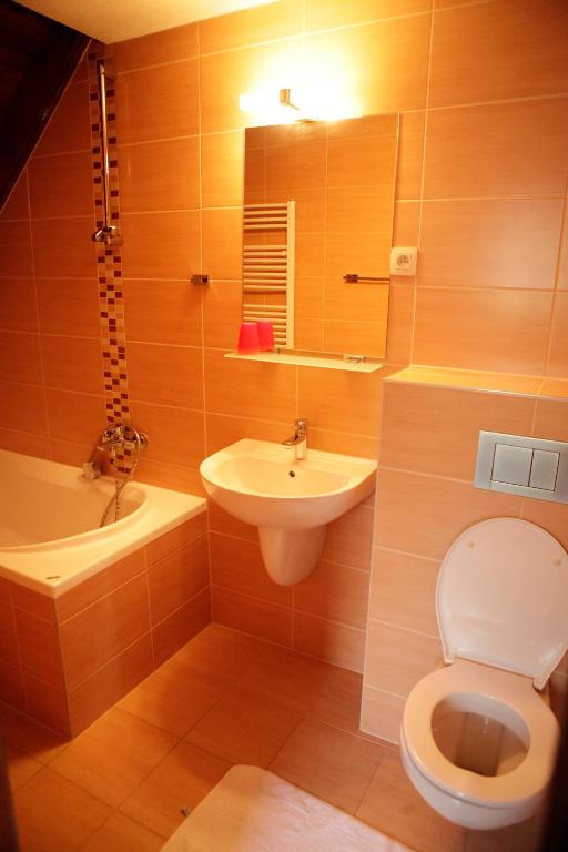 Koupelna v ubytování Motel M