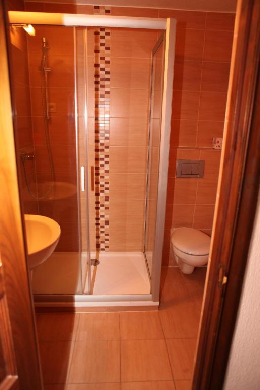 Koupelna v ubytování Motel M
