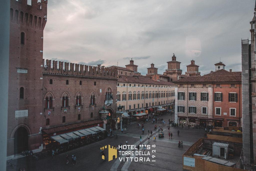 Nespecifikovaný výhled na destinaci Ferrara nebo výhled na město při pohledu z hotelu